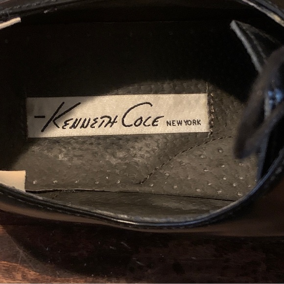 Kenneth Cole New York Mens Black Leather Dress Shoes Size 8.5 - Picture 6 of 10